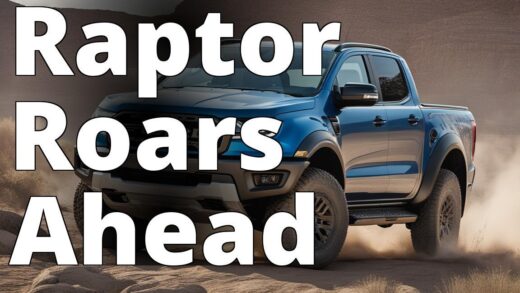 The image should feature the 2023 Ford Ranger Raptor in a rugged off-road setting